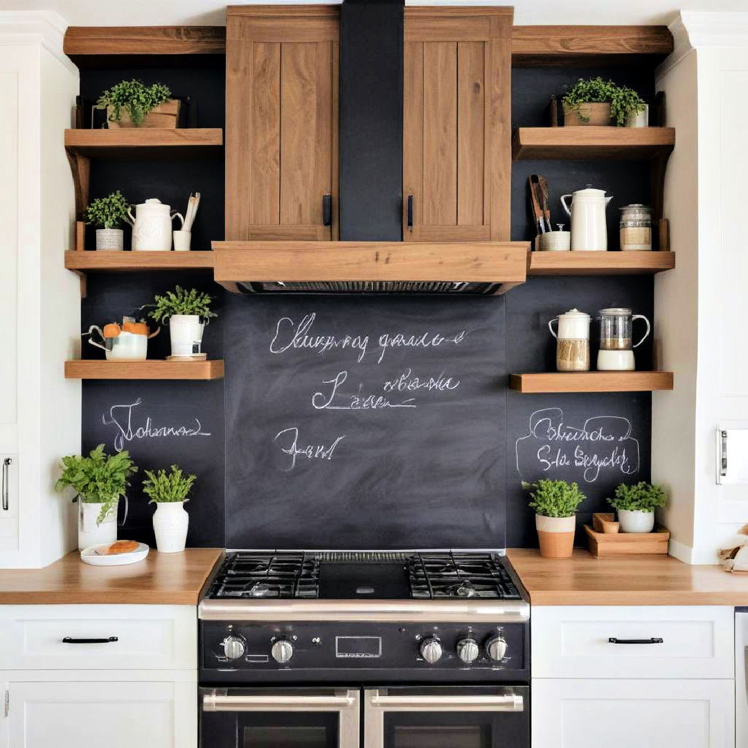 shiplap with a built in chalkboard