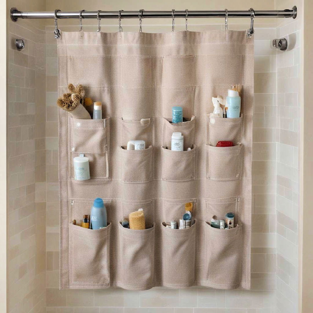 shower pocket curtain