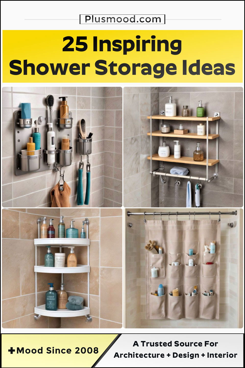 shower storage ideas and inspiration