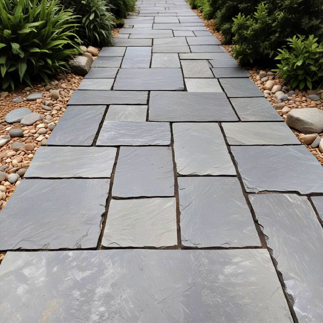 slate slab pathway