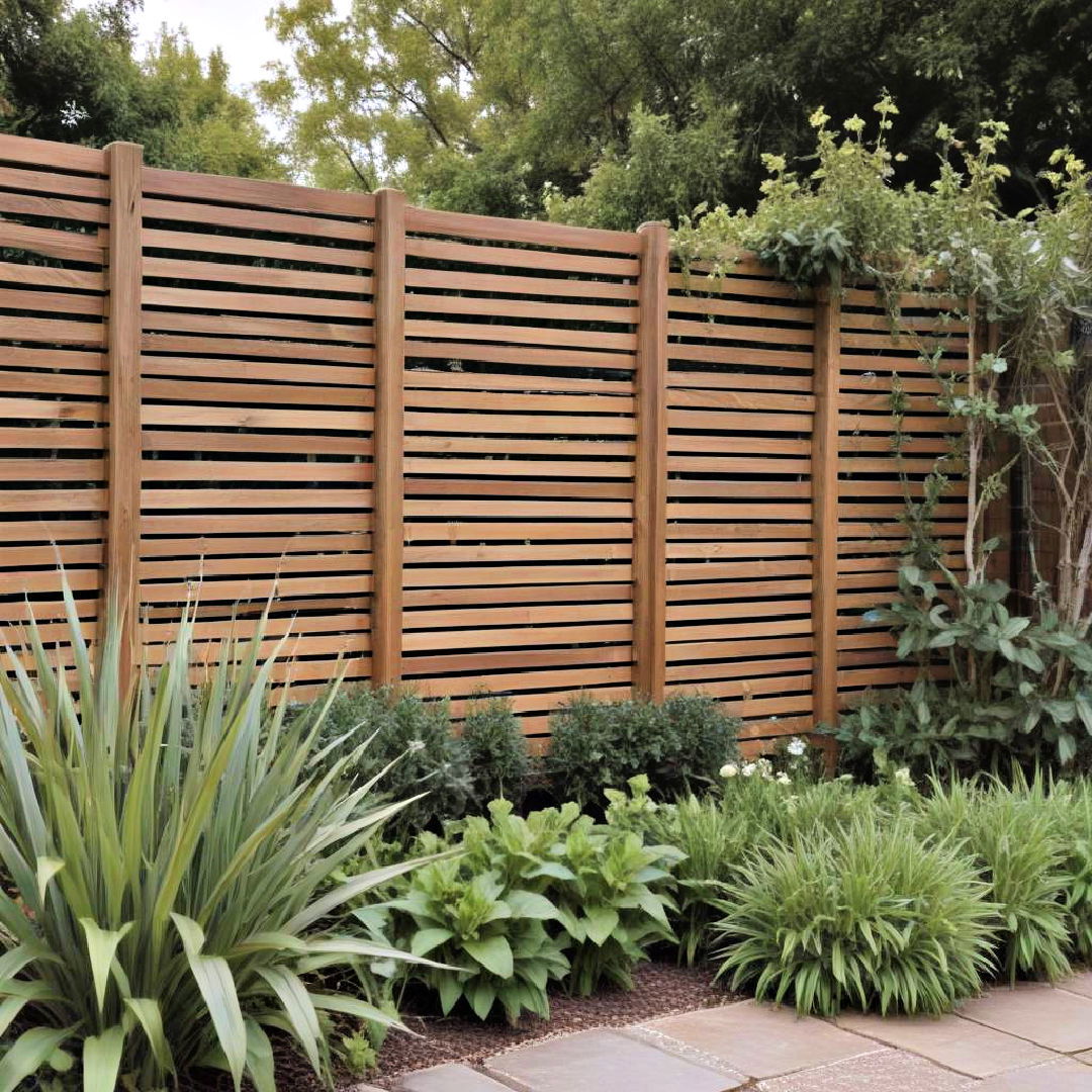 slatted fencing