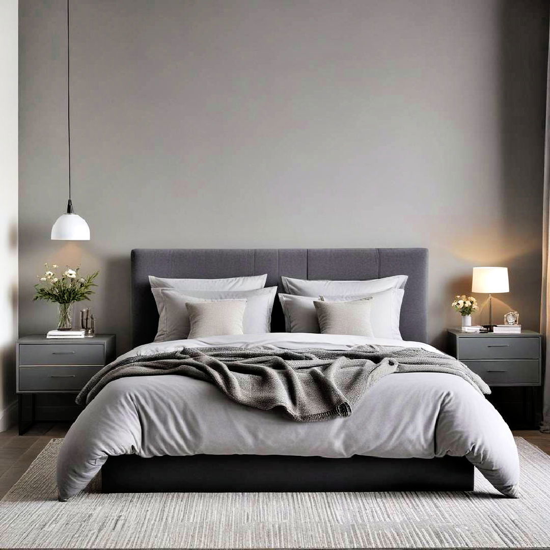 sleek grey furniture