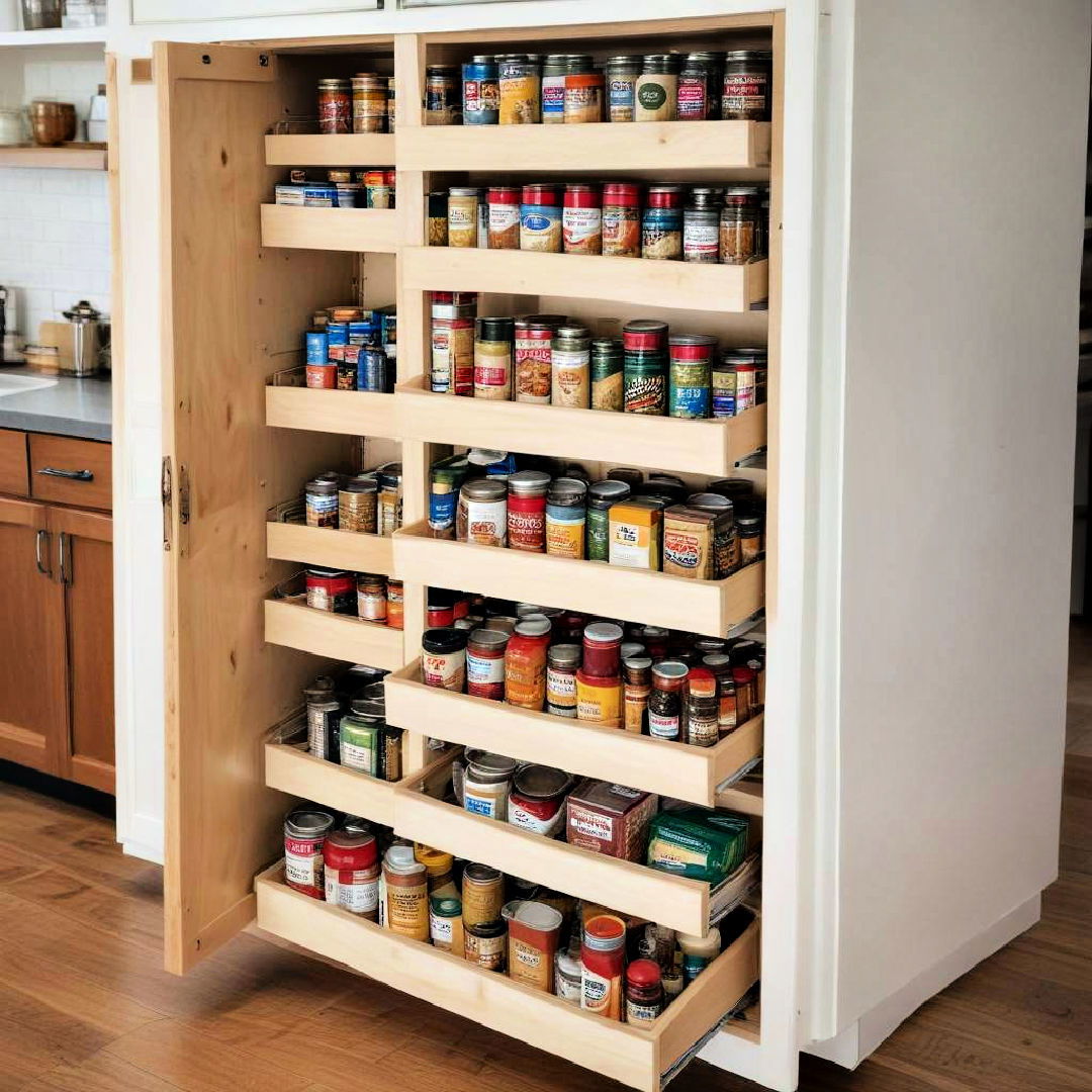 sliding pantry shelves