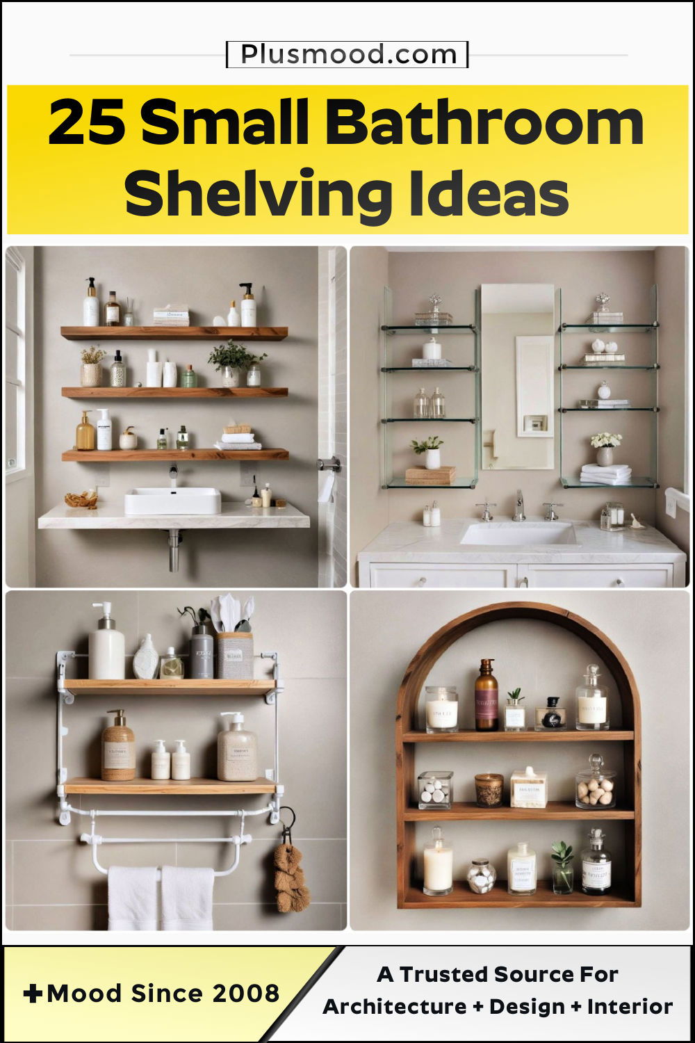 small bathroom shelving ideas and inspiration