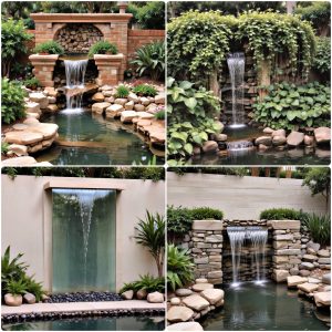 small pond ideas with waterfall