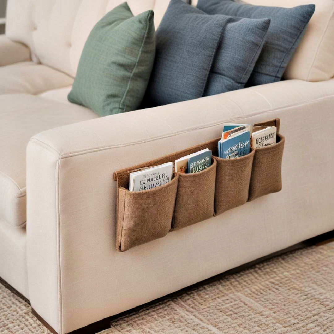 sofa armrest pockets