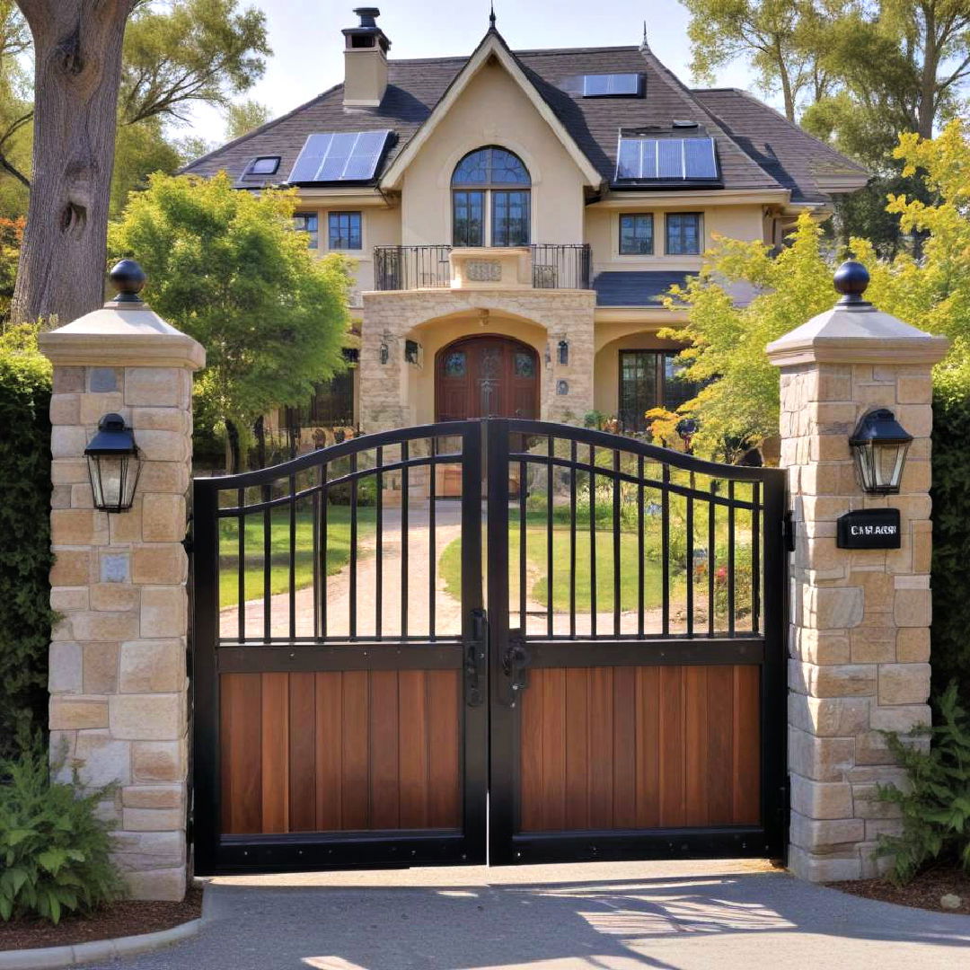 solar powered gates