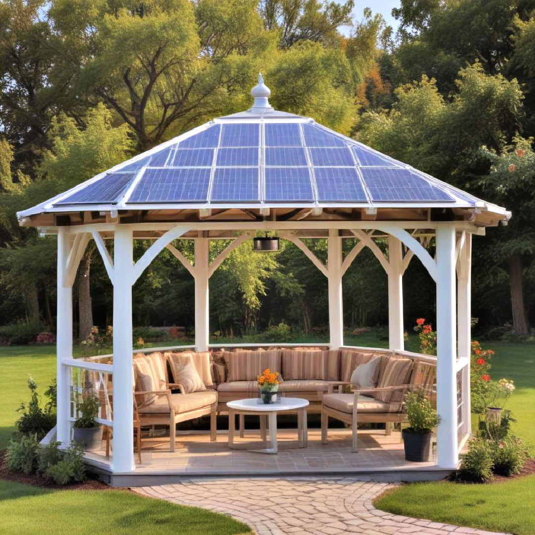 solar powered gazebo