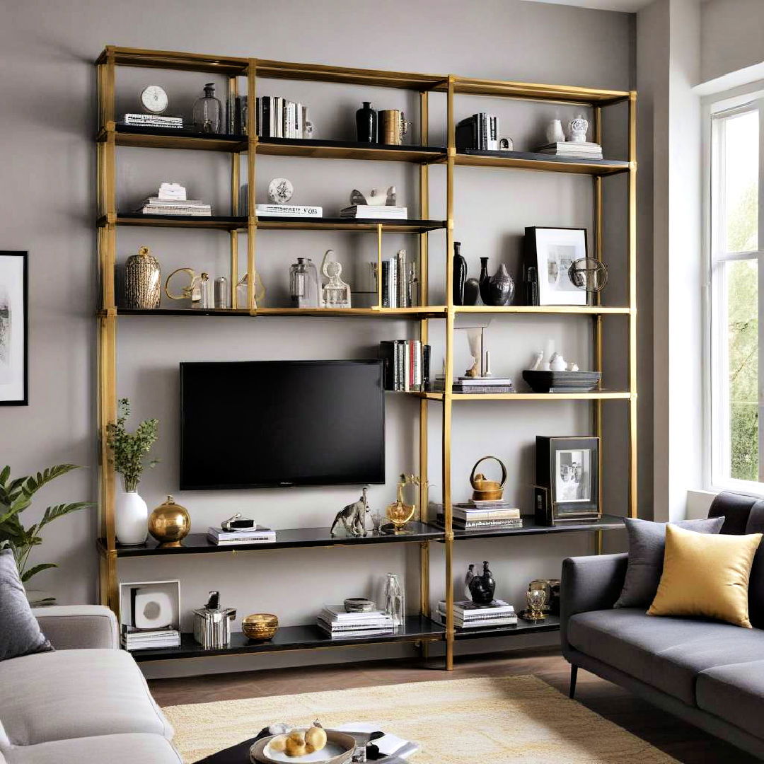 sophisticated shelving units