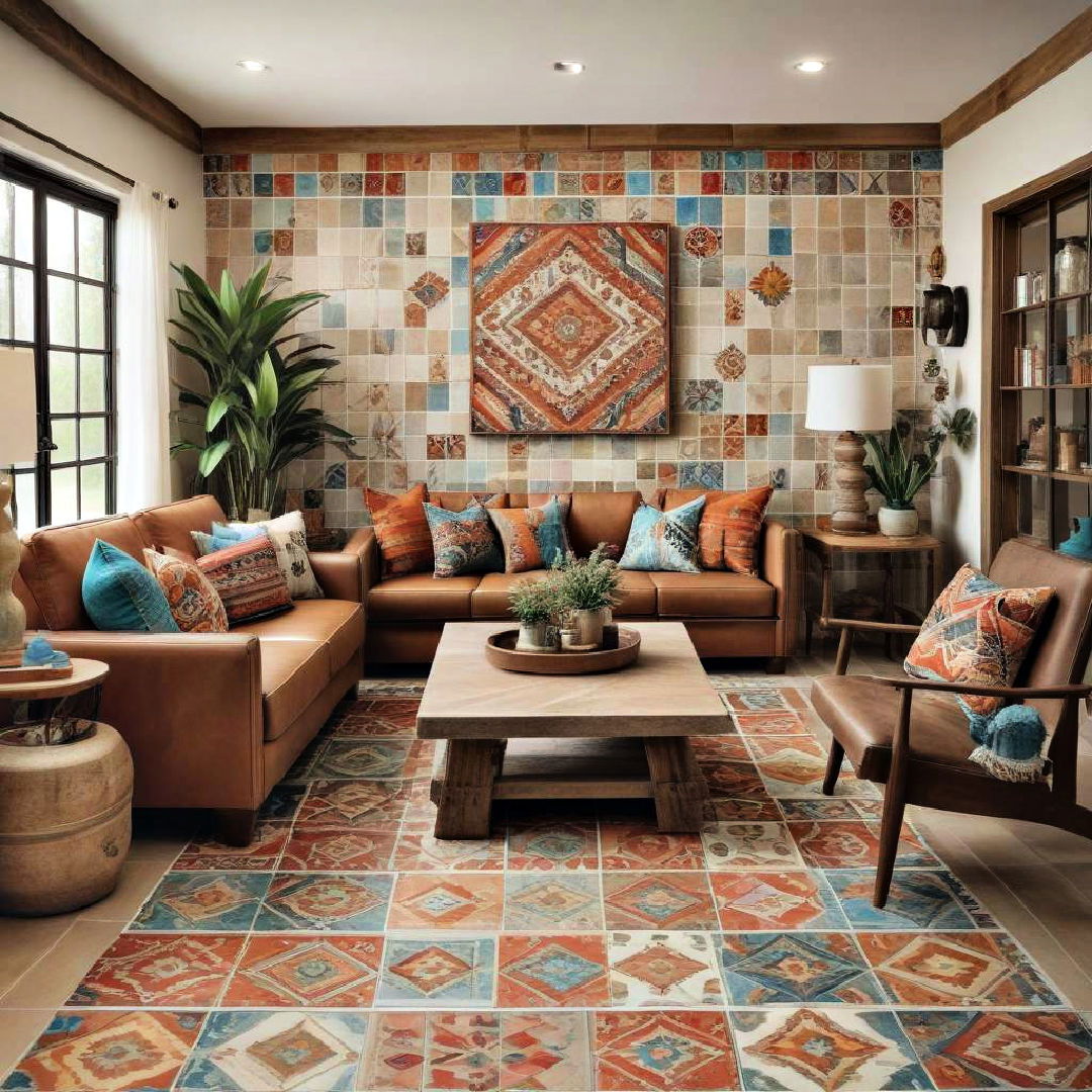 southwestern tile accents