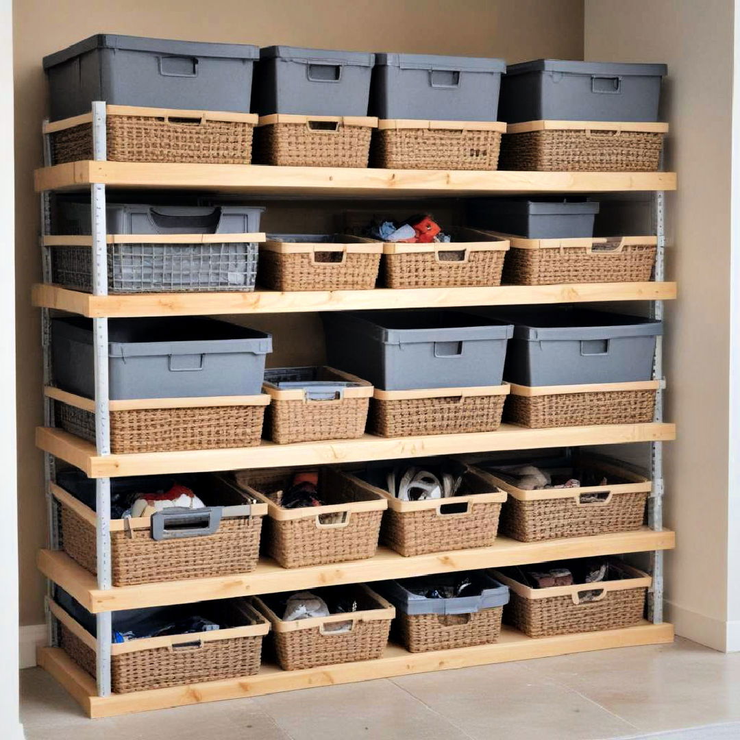 stackable storage baskets