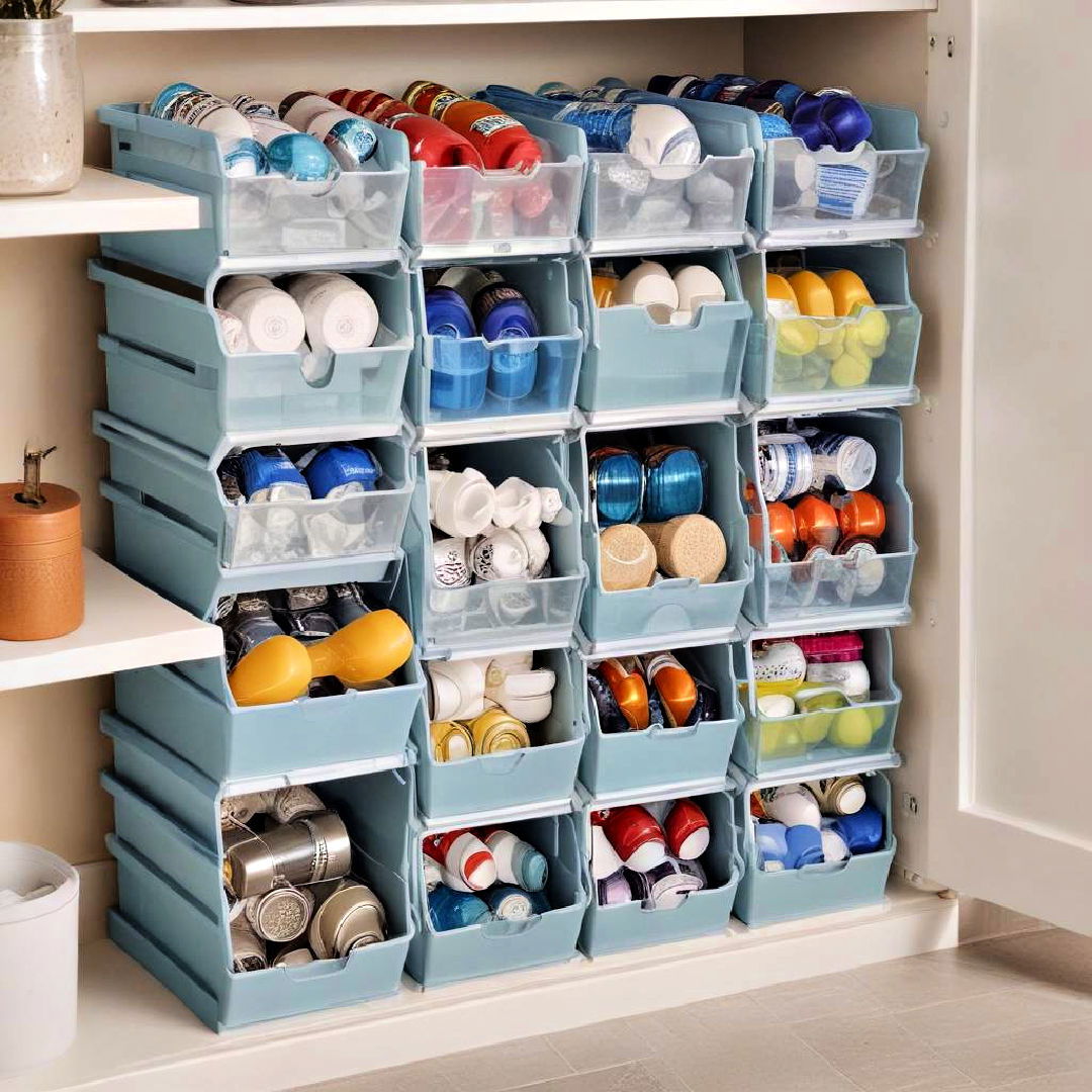 stackable storage bins