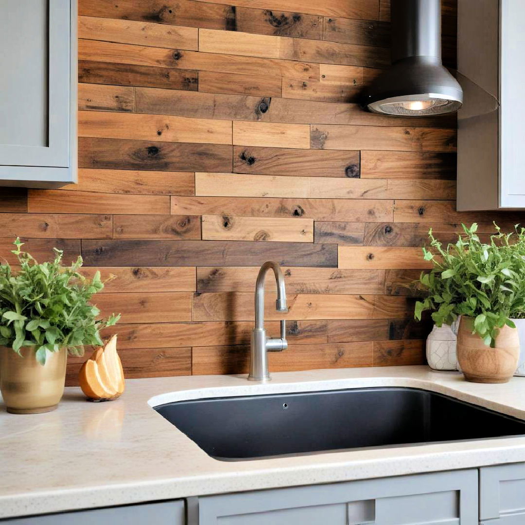 stained wood shiplap