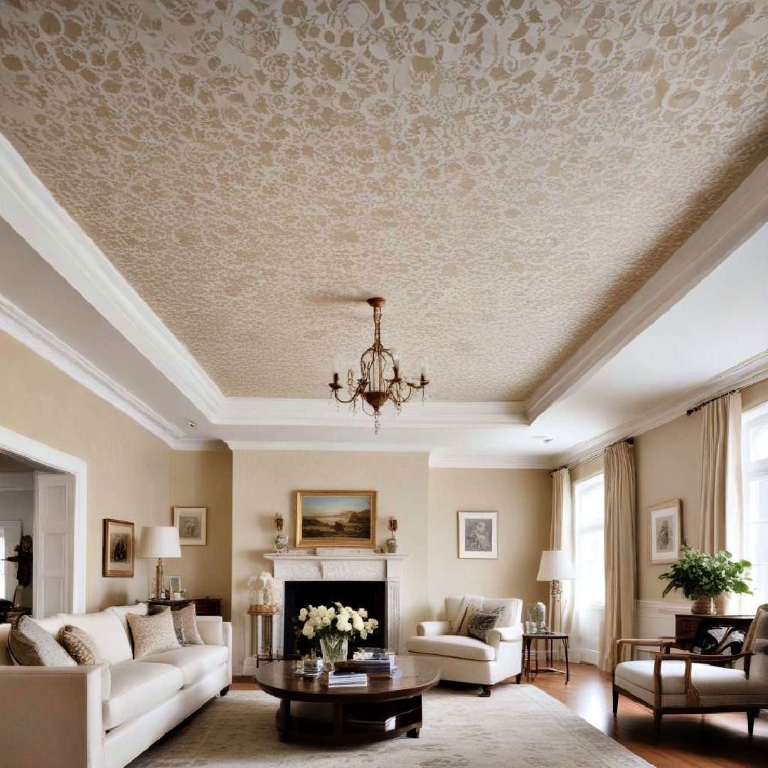 stenciled ceiling