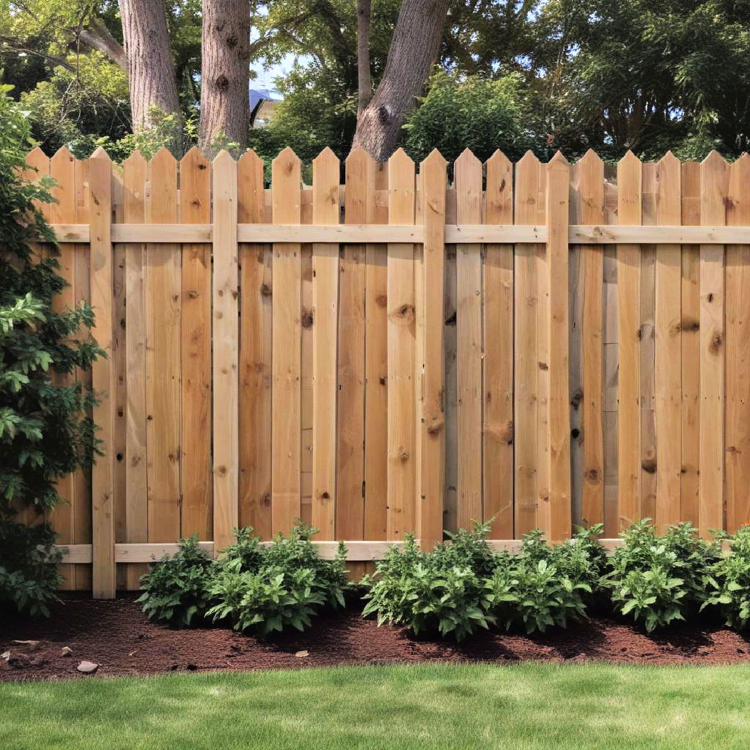 stockade fence for maximum privacy