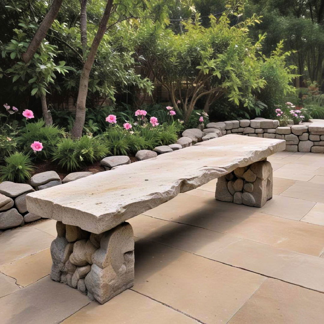 stone benches