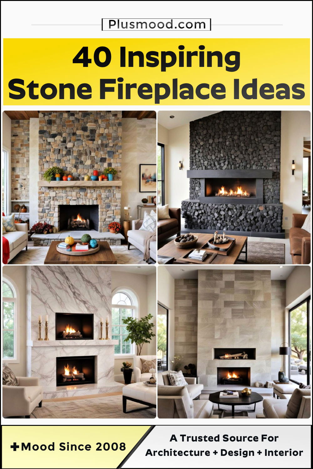 stone fireplace ideas and inspiration