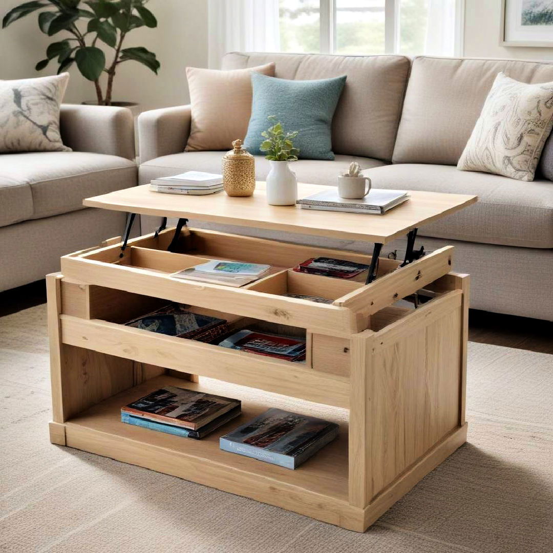 storage coffee tables with lift top