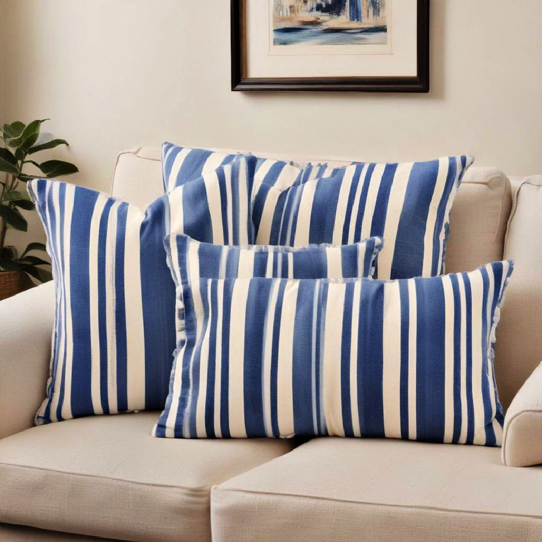 striped throw pillows