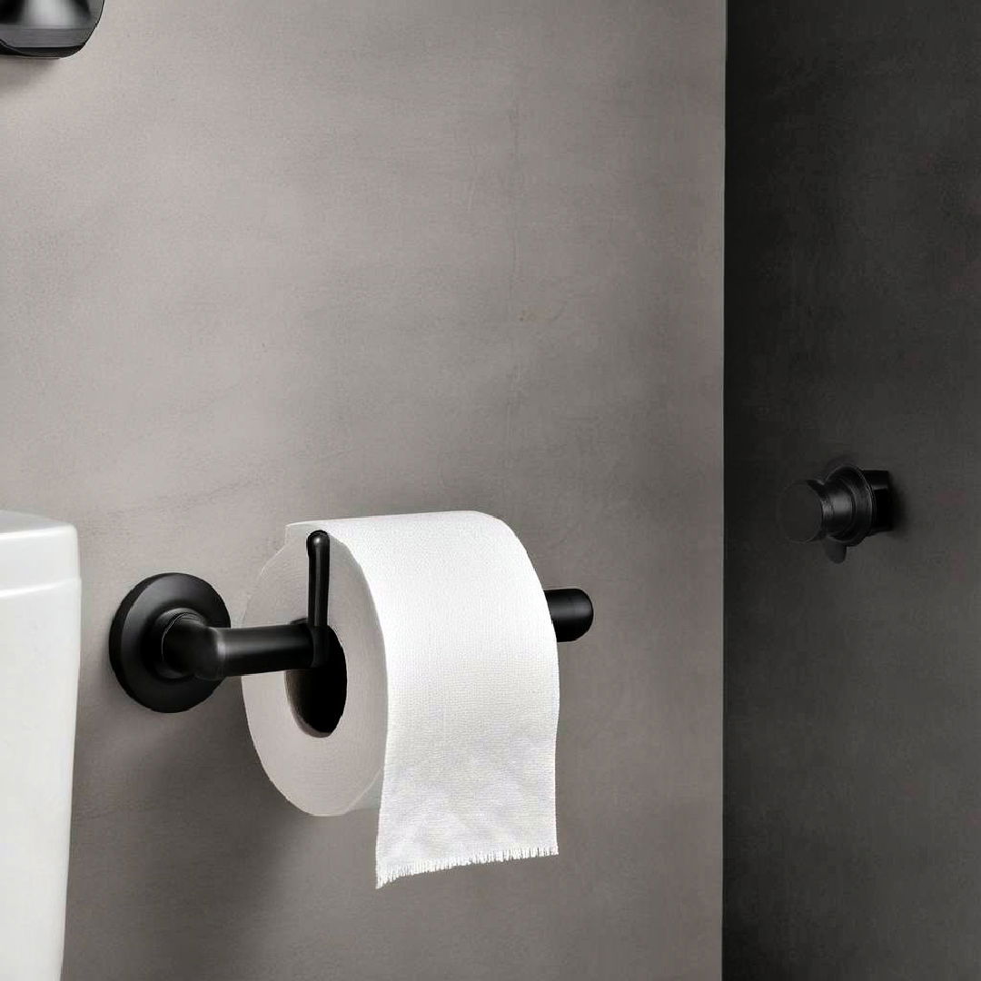 stylish black toilet paper holders