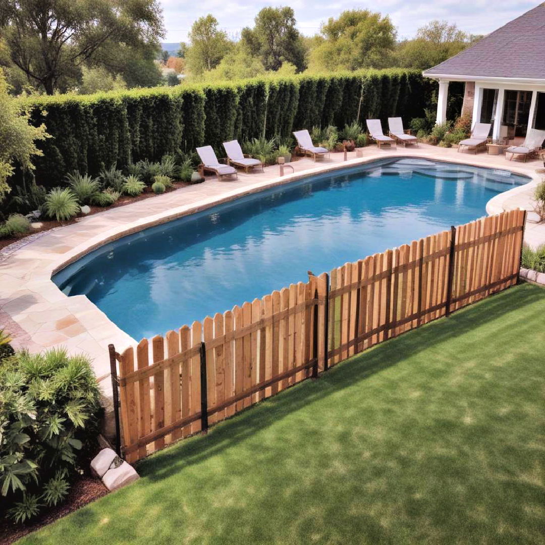 stylish pool fences