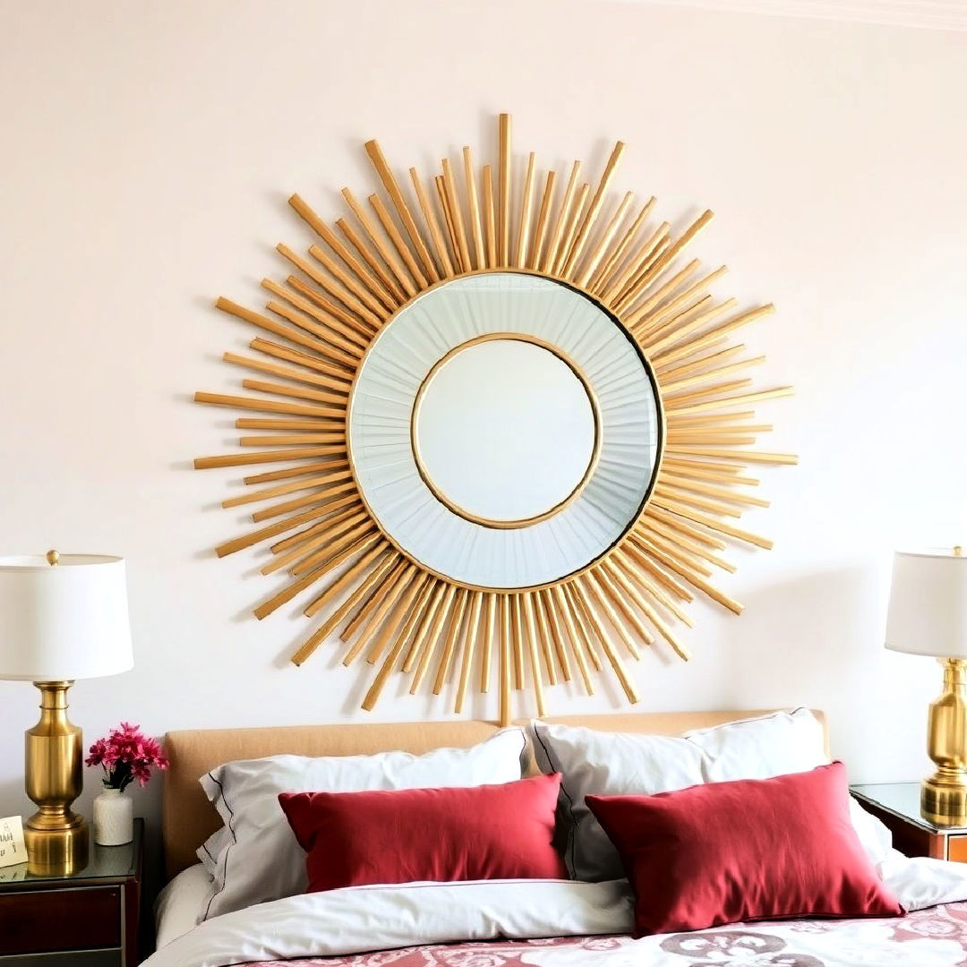 sunburst mirrors for a bold focal point