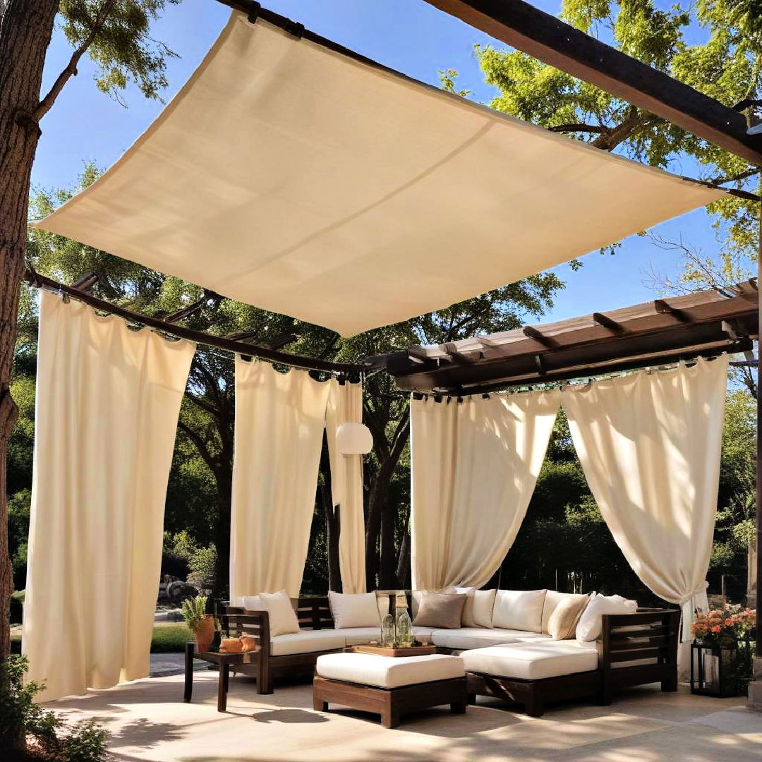 sunshade sail curtains