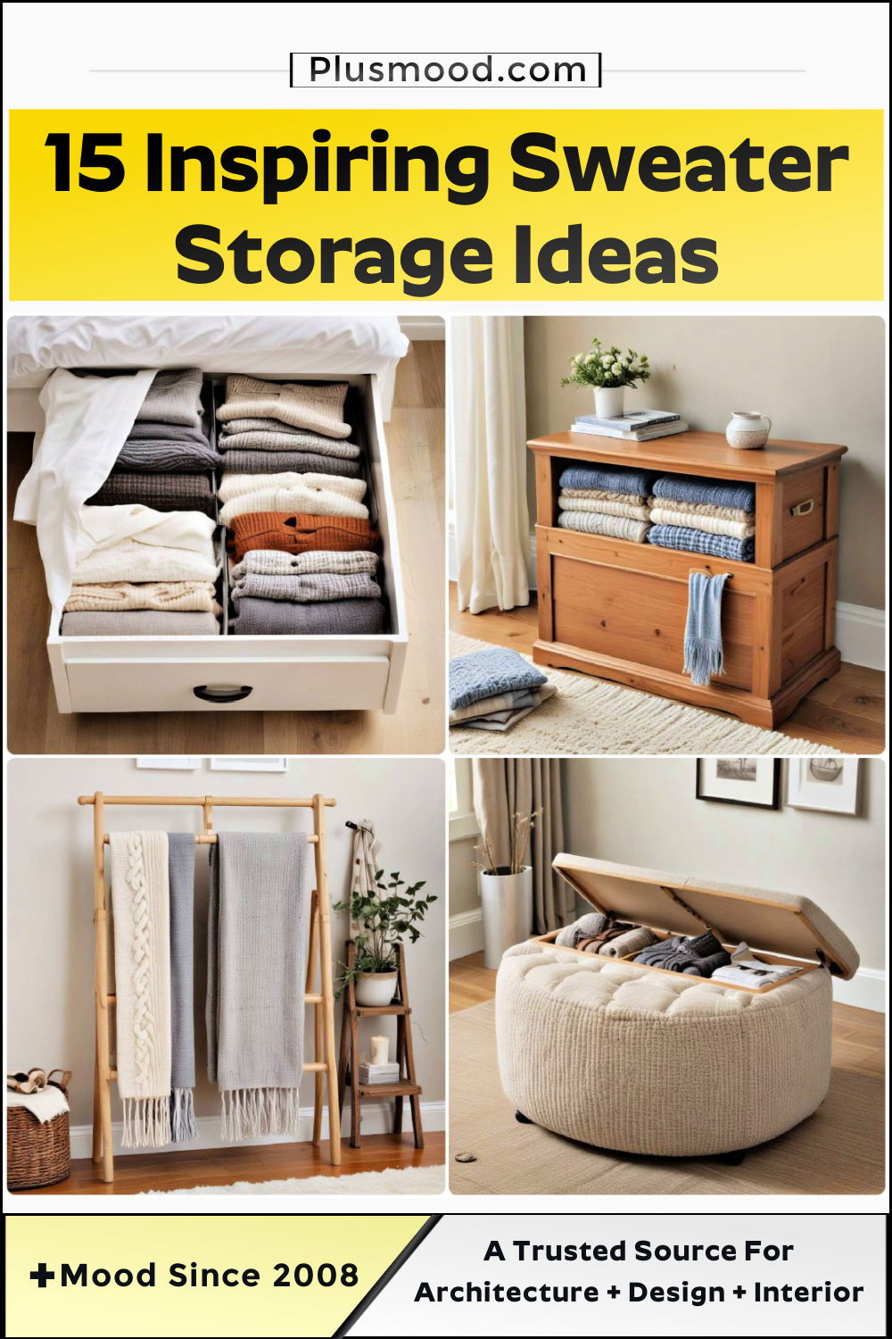 sweater storage ideas and inspiration