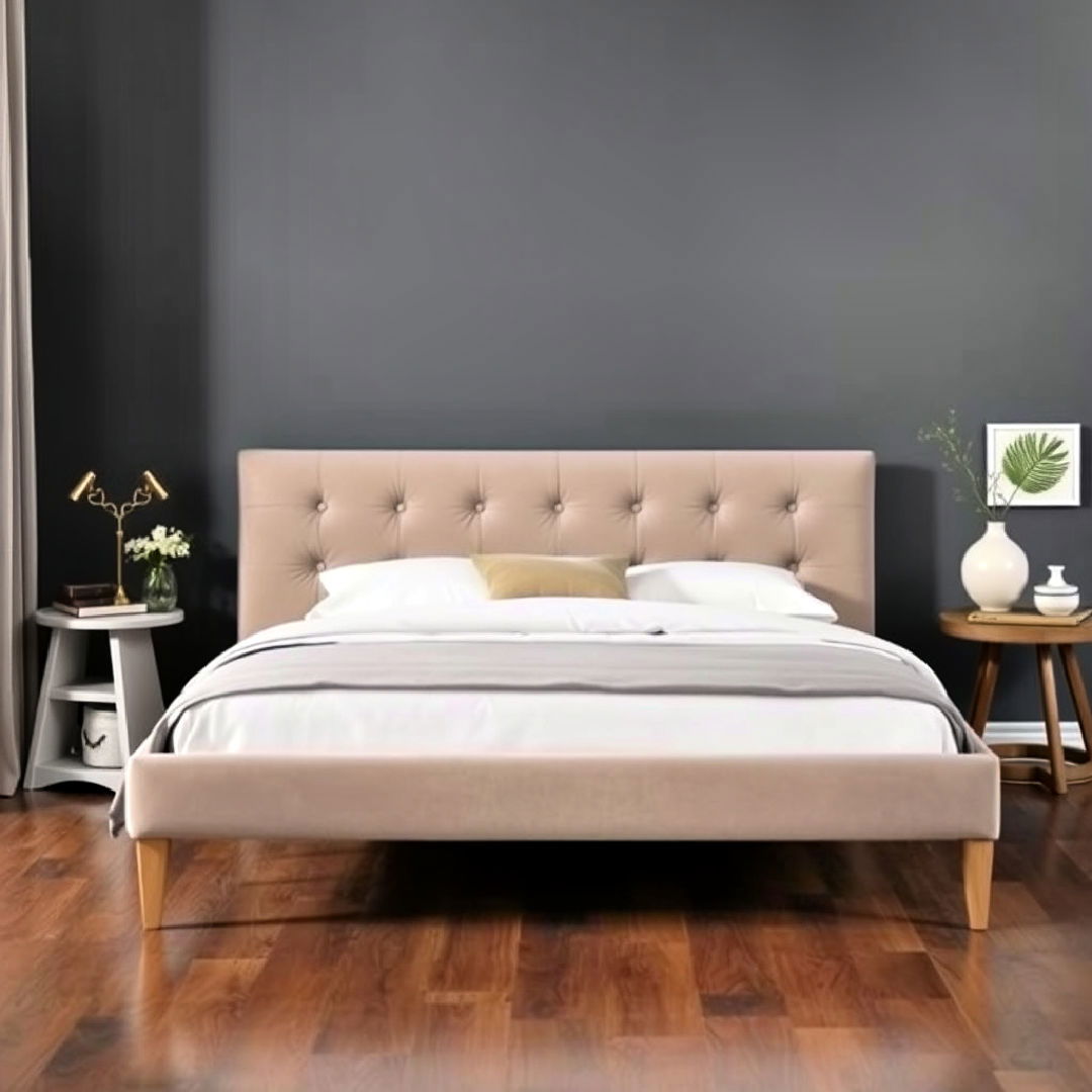 taupe bed frame