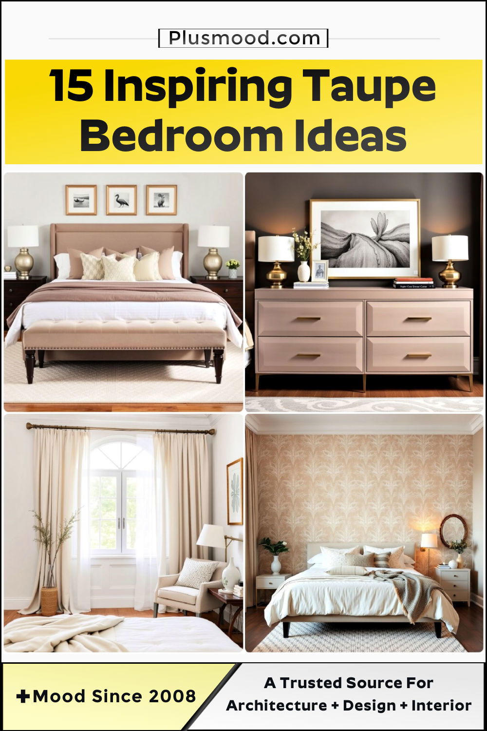 taupe bedroom ideas and inspiration