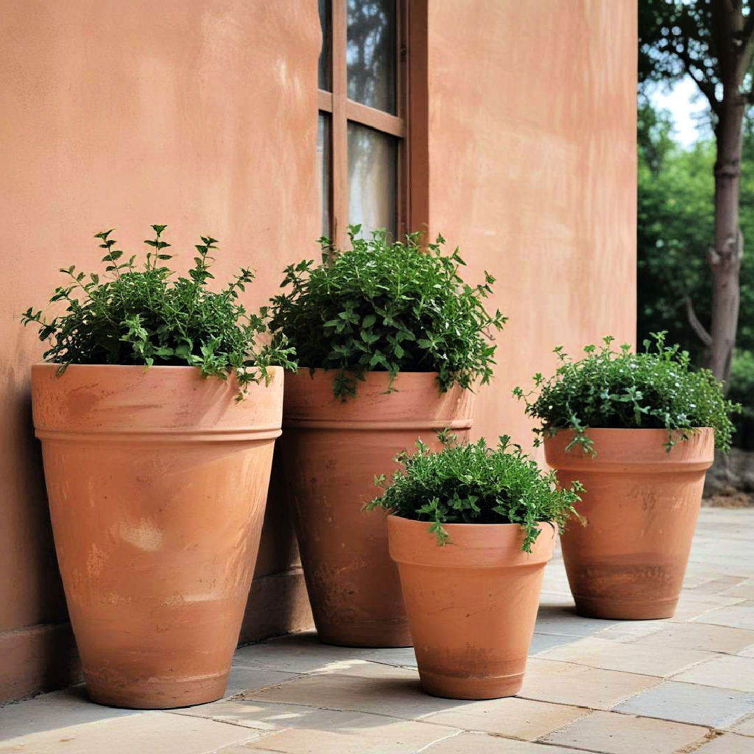 terracotta planters