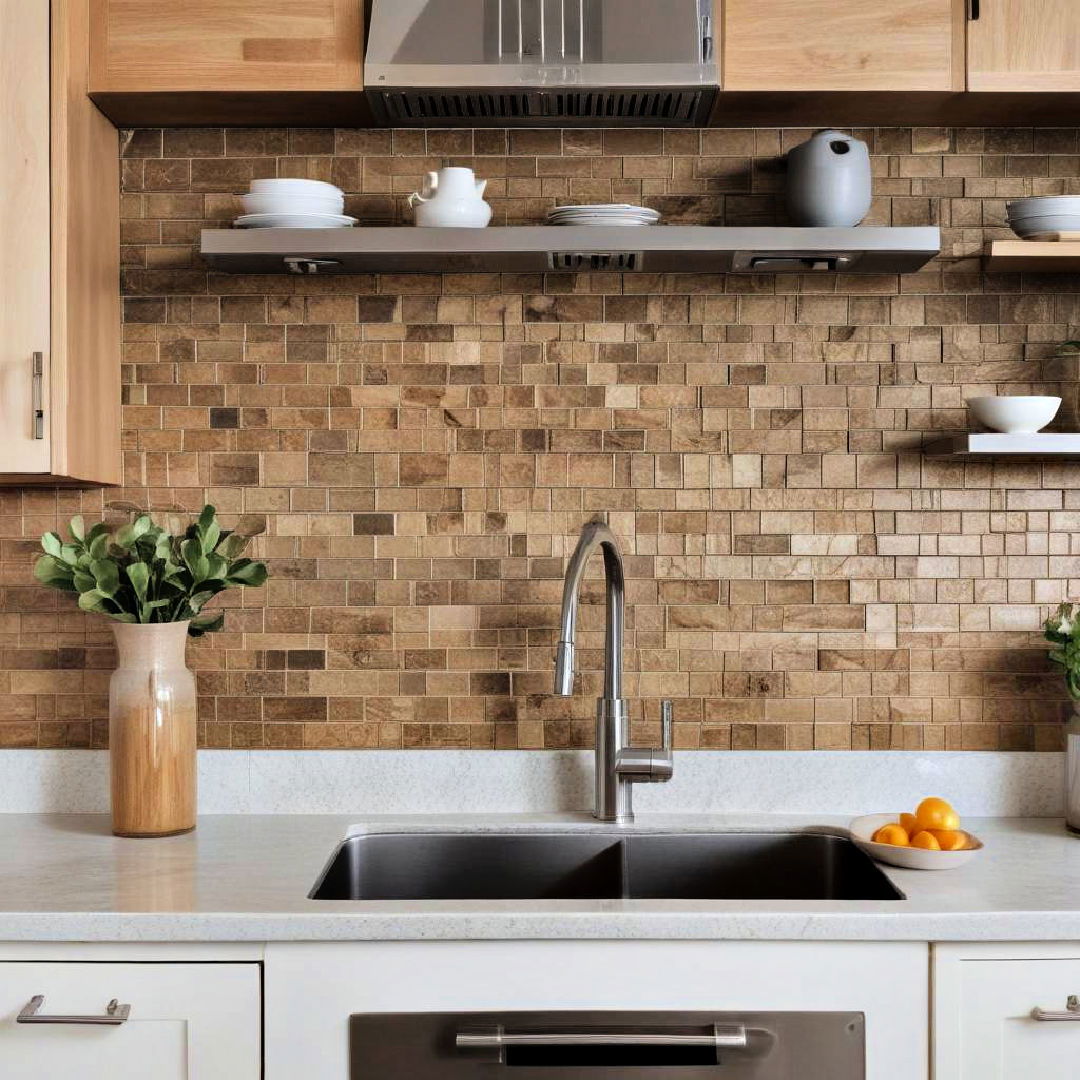 textured backsplash