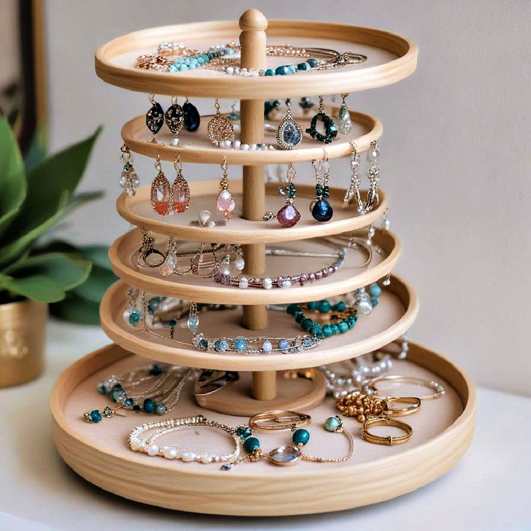 tiered jewelry tray