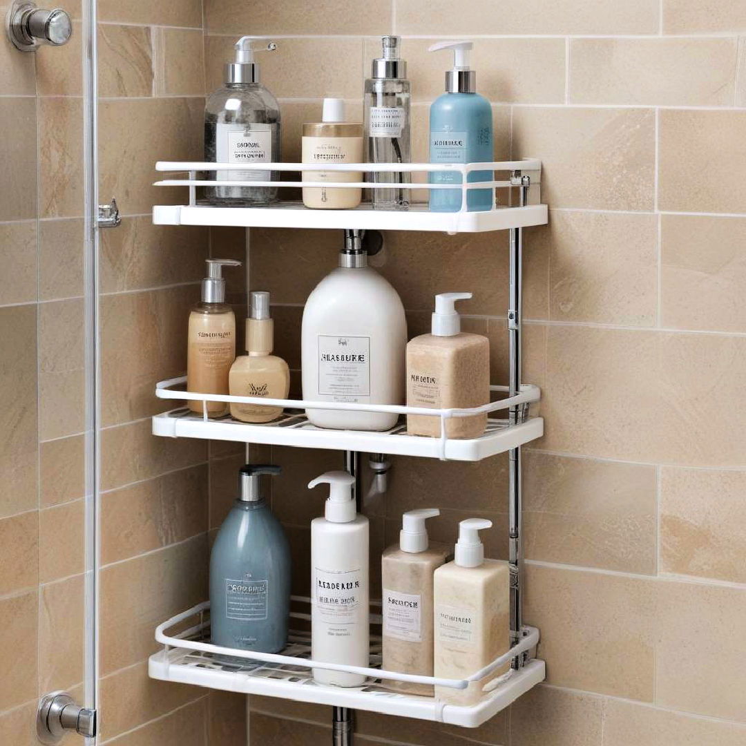 tiered shower organizer