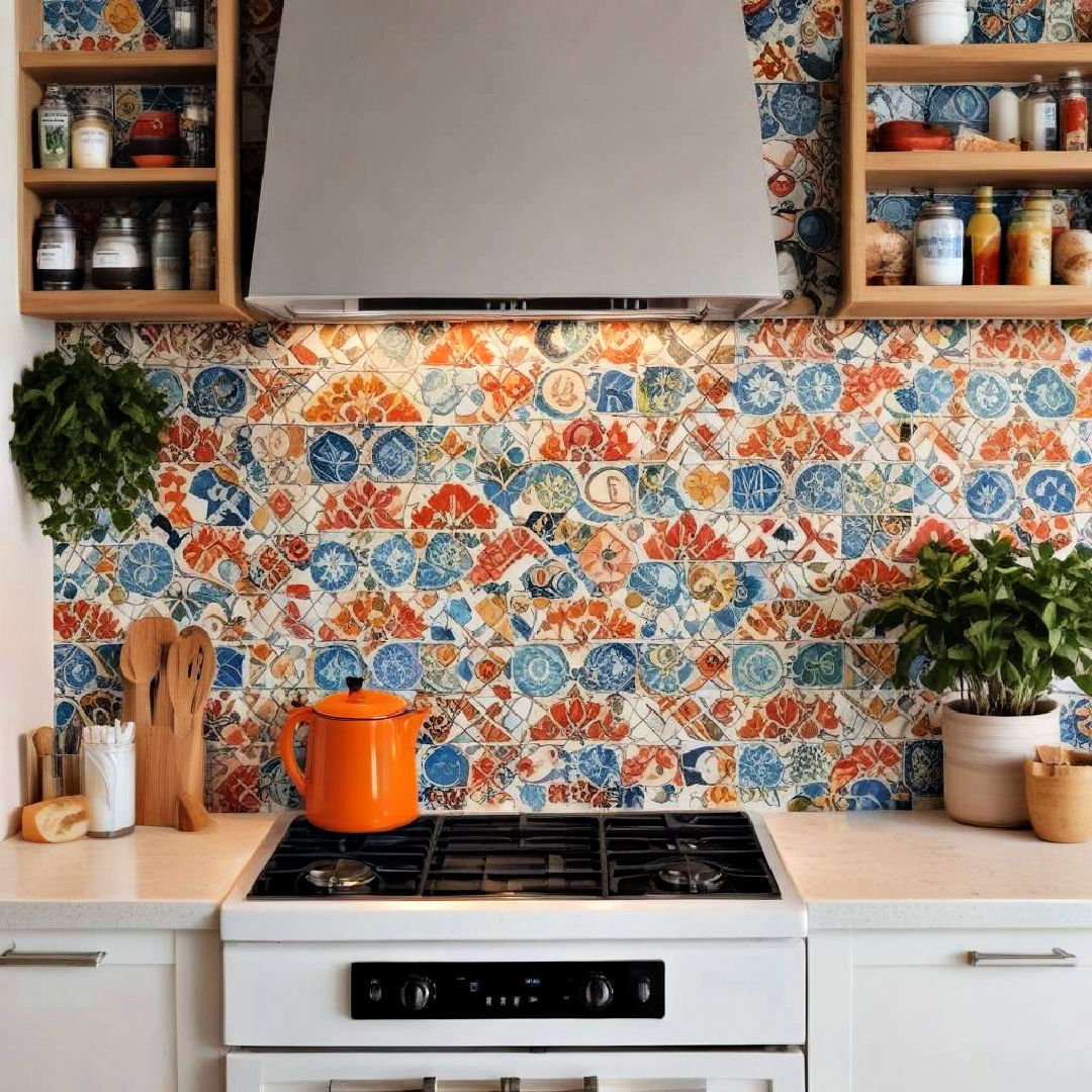 tiled backsplash