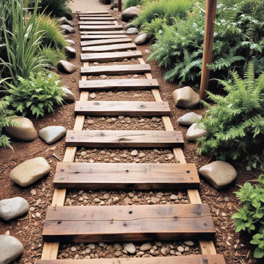 timber sleeper walkways