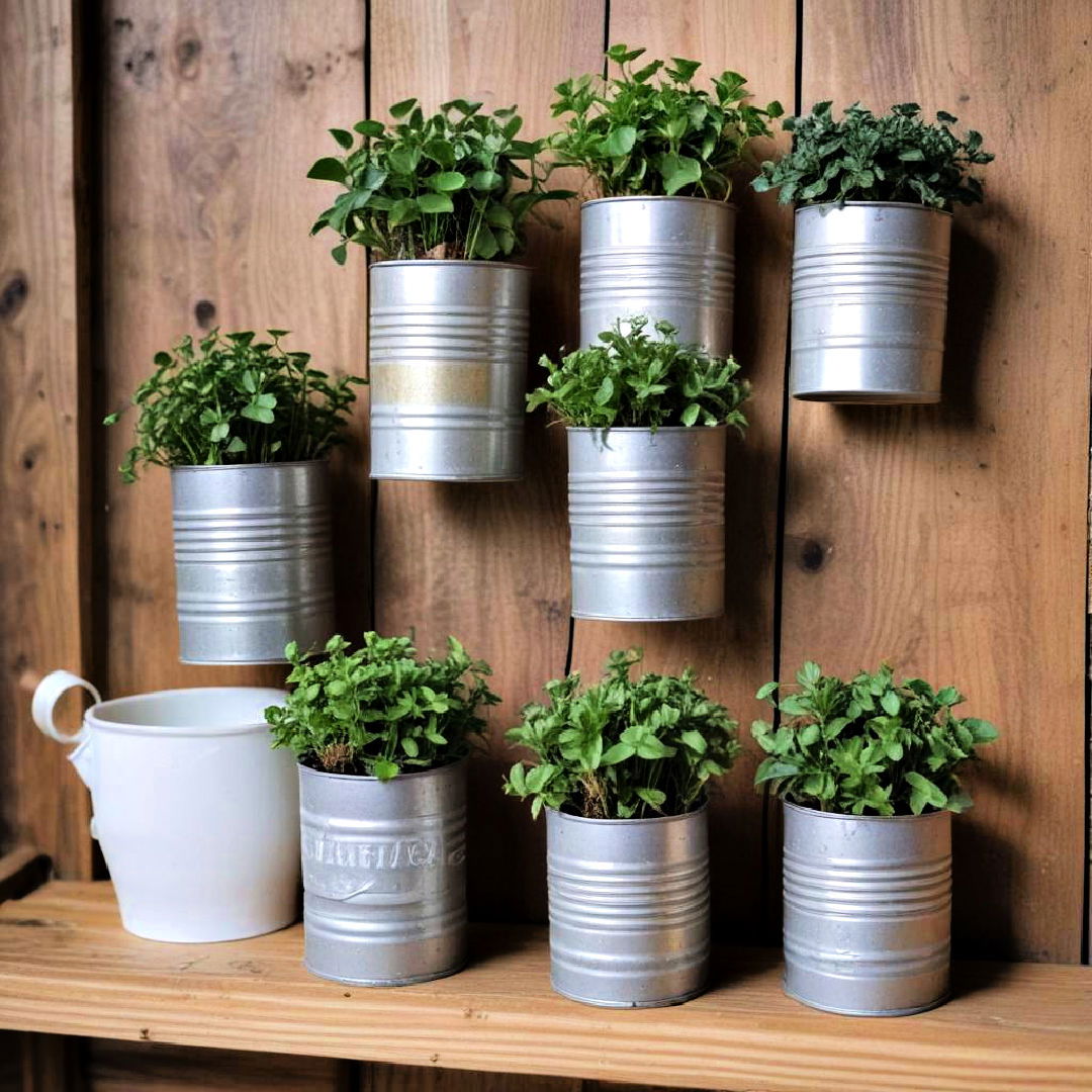 tin can planters