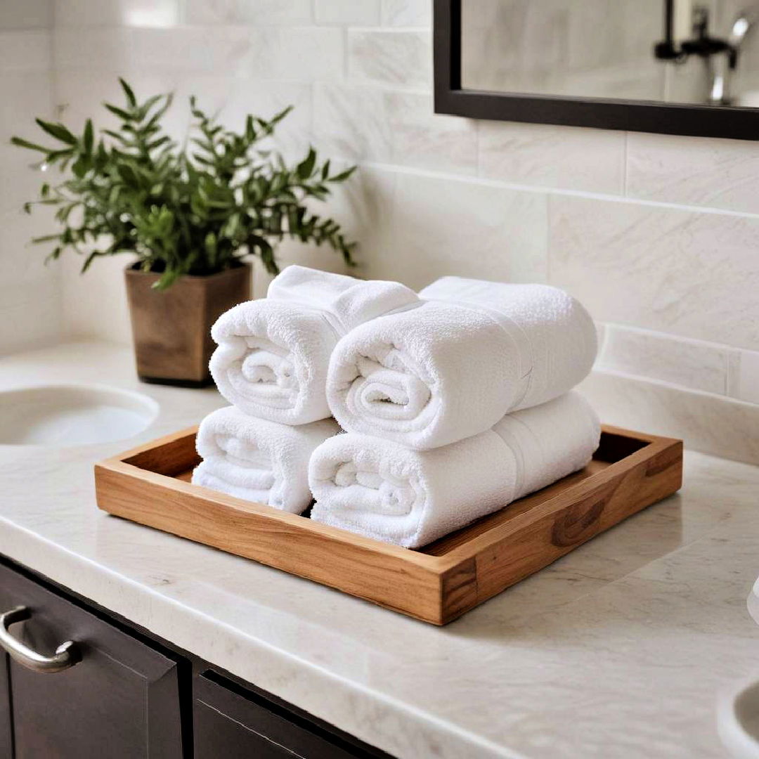 towel roll tray