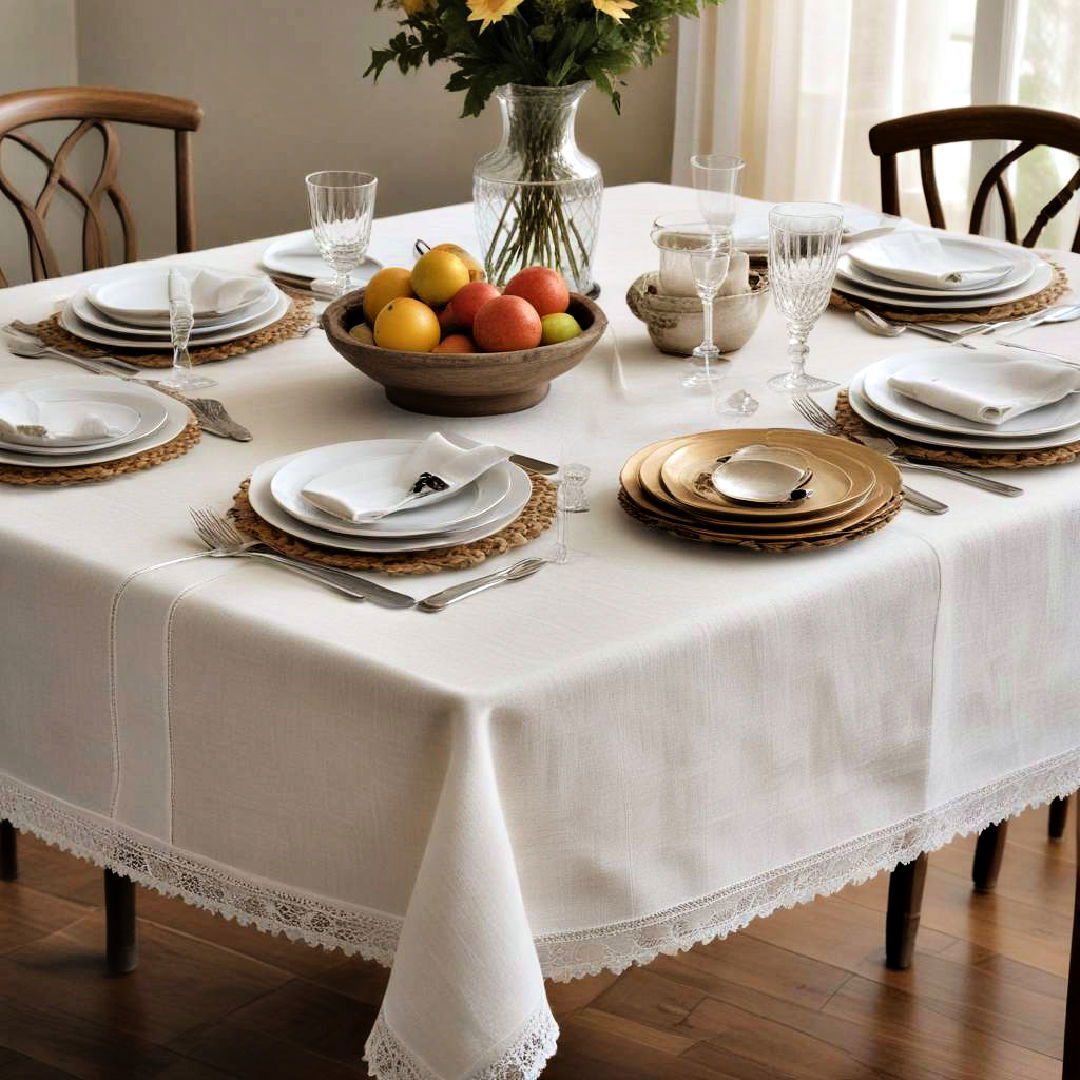 traditional table linens