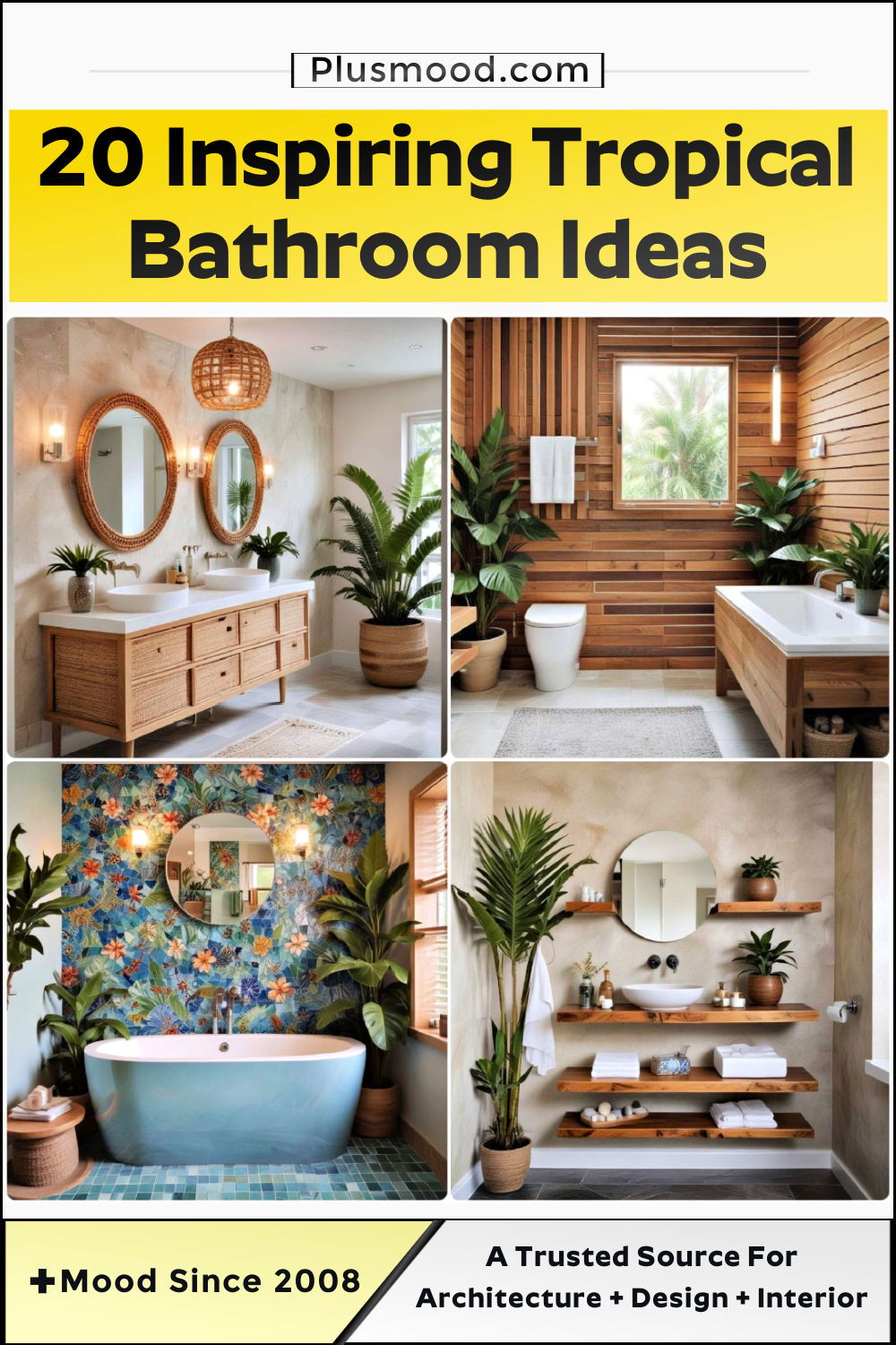 tropical bathroom ideas and inspiration