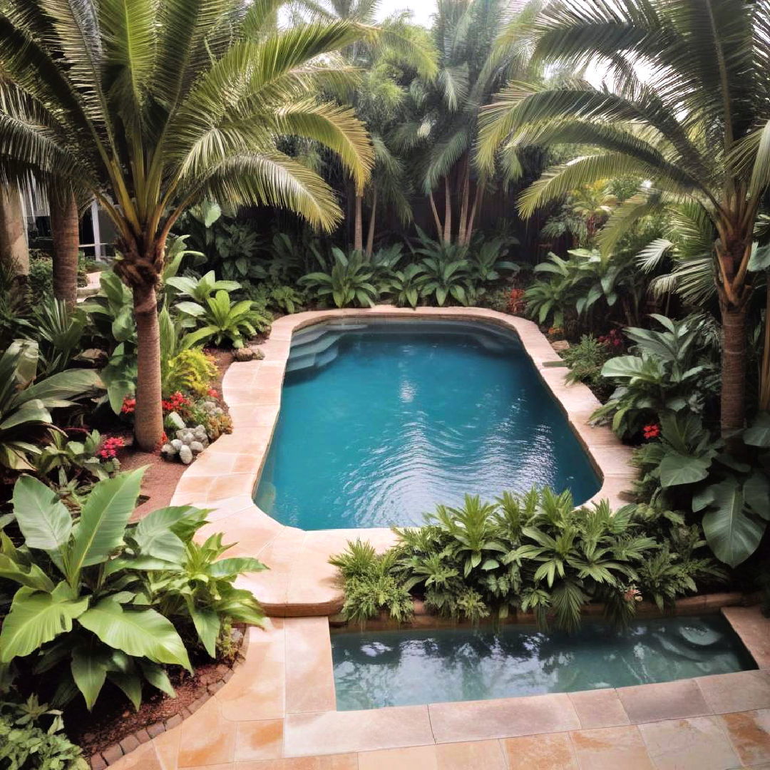 tropical plants and palms