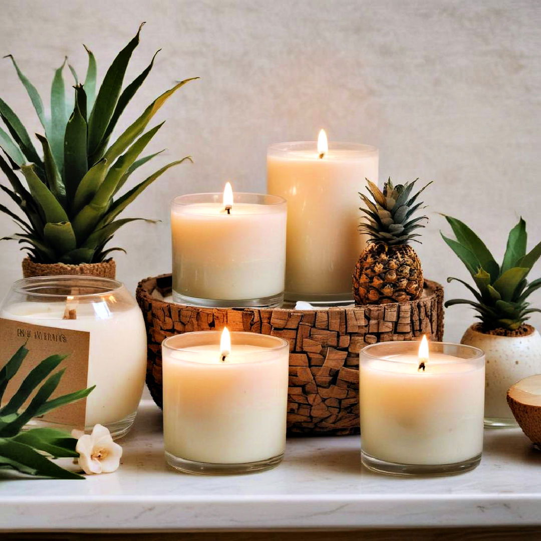 tropical scented candles for aromatherapy