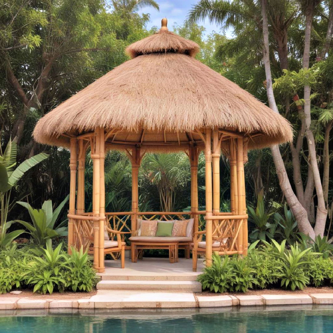 tropical tiki gazebo