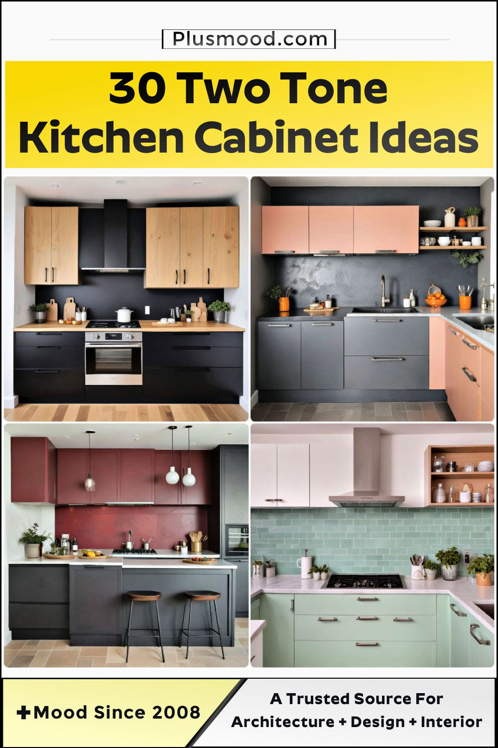 two tone kitchen cabinet ideas and inspiration