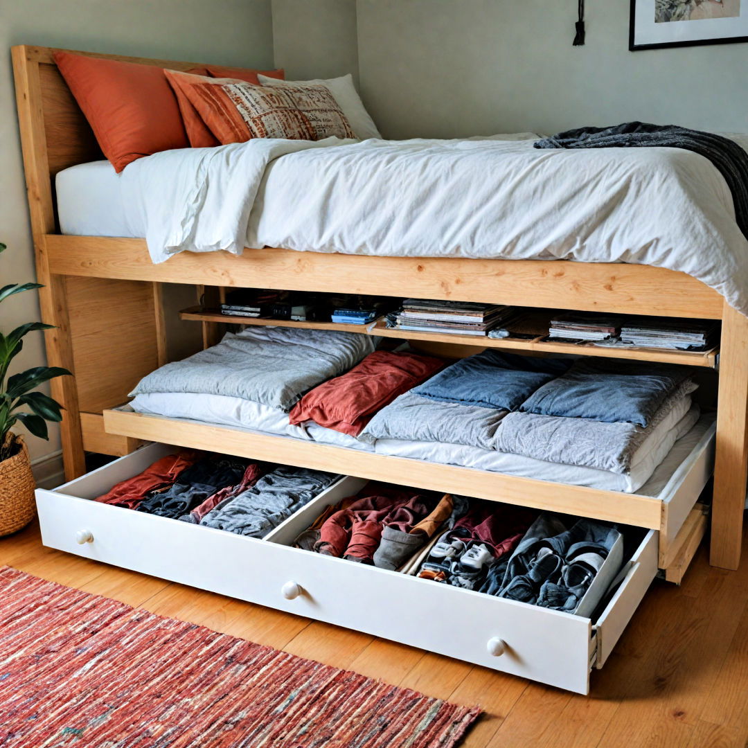 under bed storage design