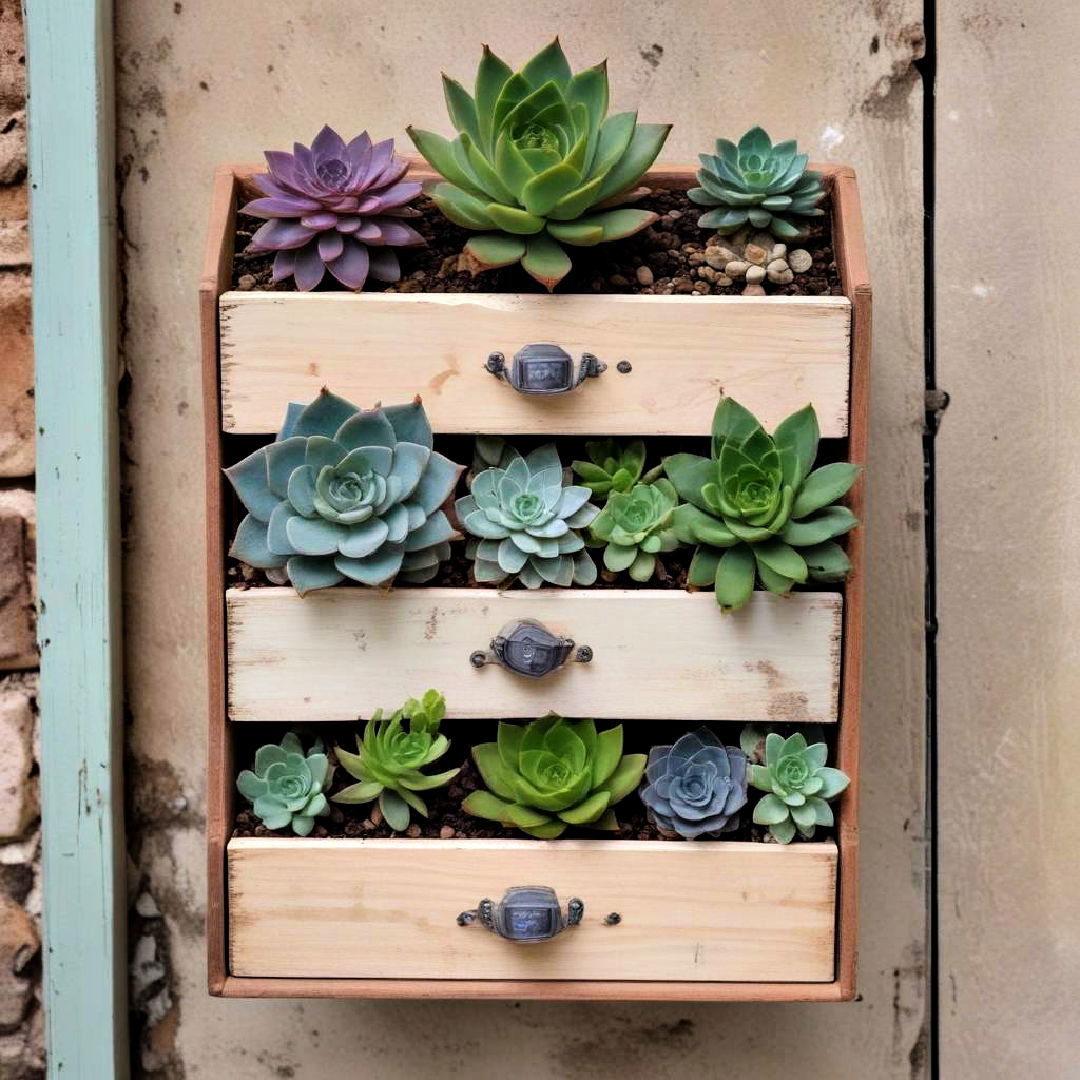 upcycled drawers