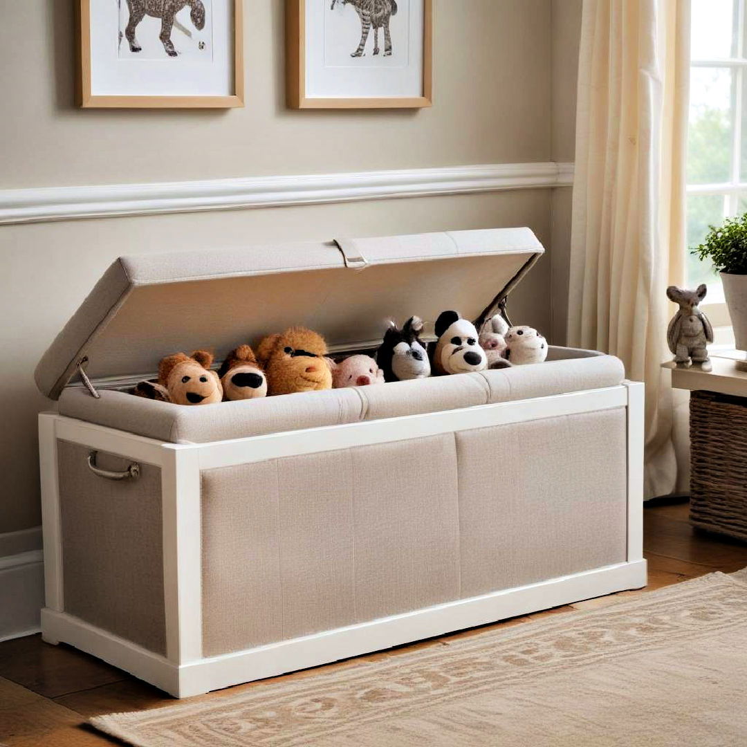 upholstered toy storage