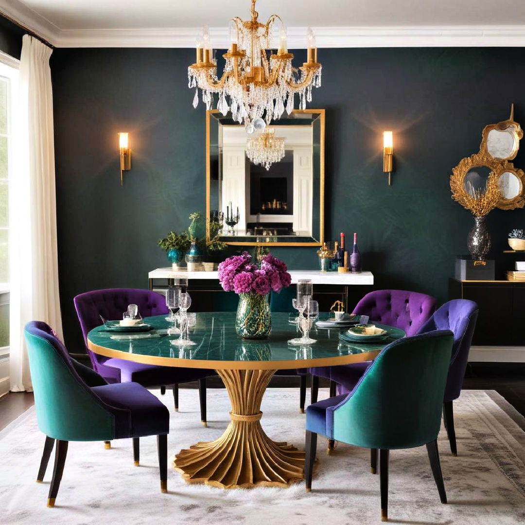 use jewel toned color palettes