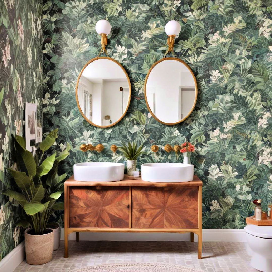 use unexpected wallpaper designs