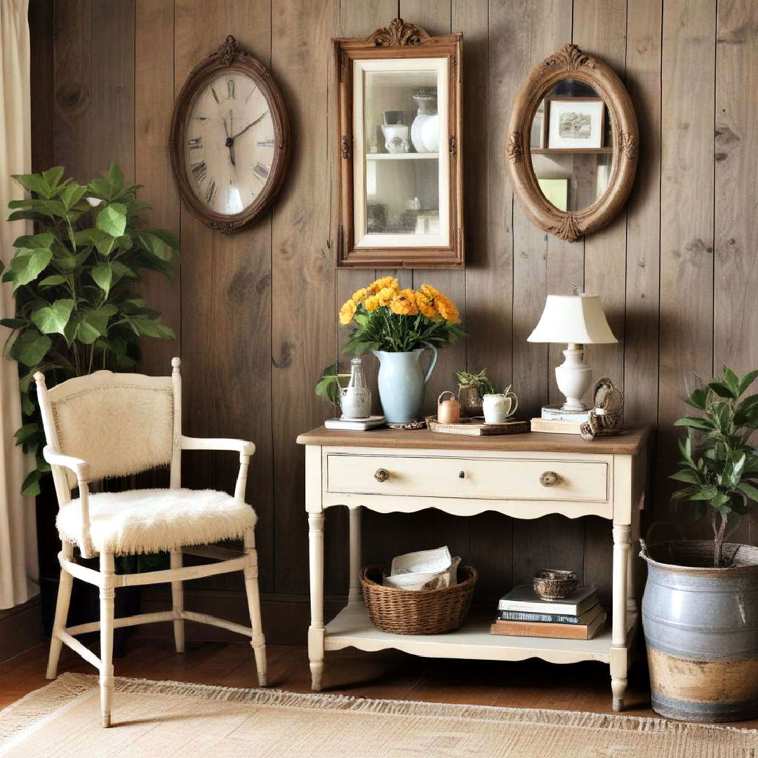 use vintage furniture for a timeless look